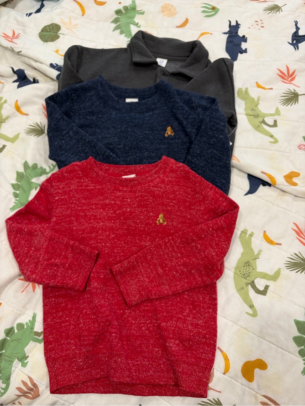 GAP Kids Crewneck Sweater - Red, Navy, Charcoal